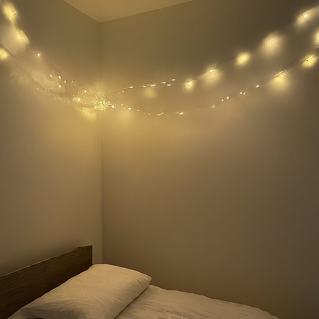  String lights are the ultimate mood-boosters! Drape them around your mirror, hang them across your ceiling, or use them to create a magical