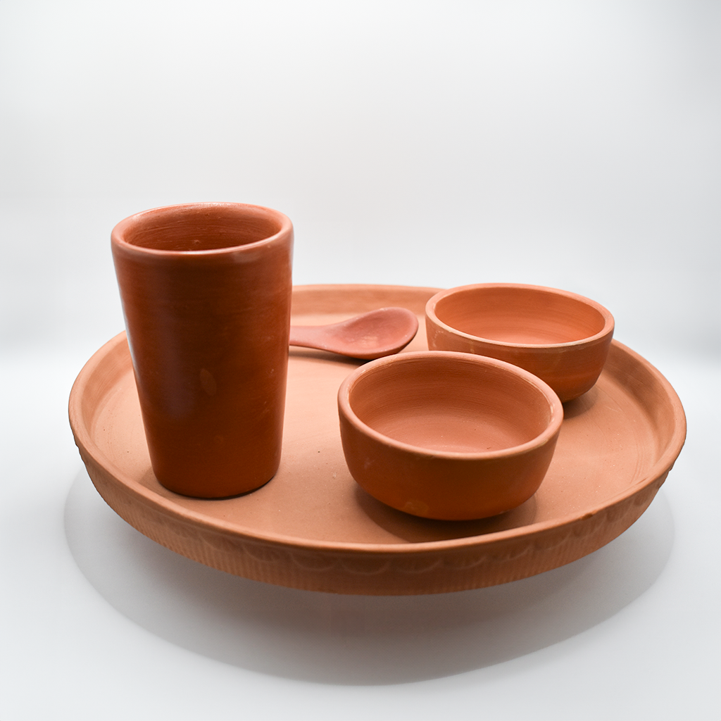 Handcrafted Clay Dinning Set Images-1