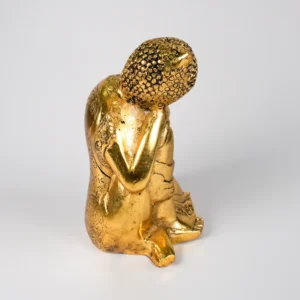 golden brass buddha