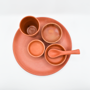 Handcrafted Clay Dinner Set Images-3